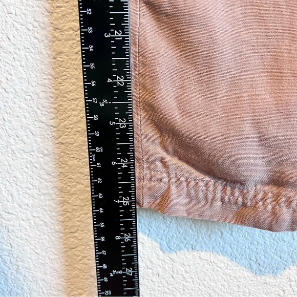 Aritzia Wilfred Cauchy Linen Blend High Rise Belted Cropped Pants Brown Size 4 - Picture 5 of 10